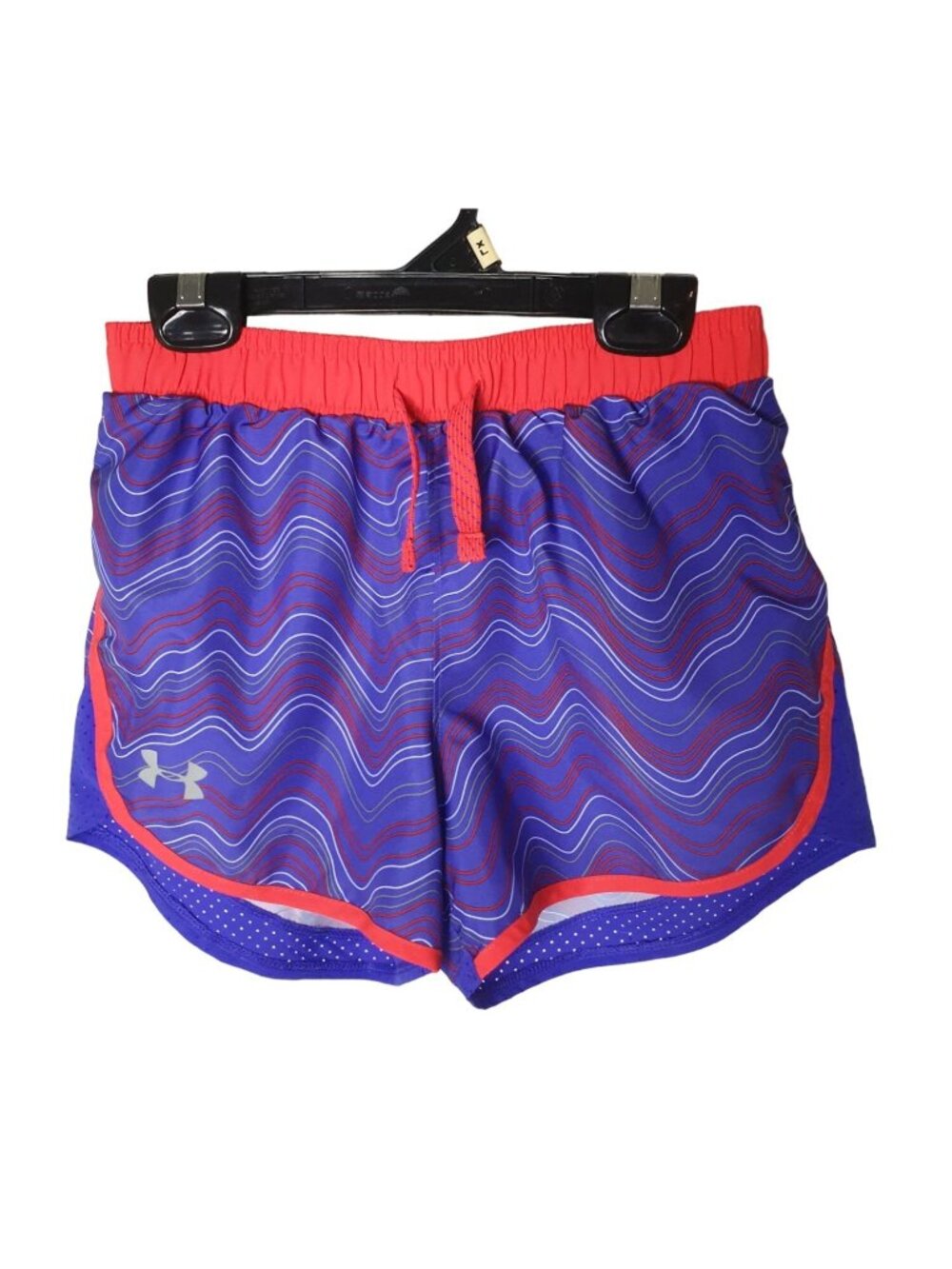 Under Armour Girls M Athletic Shorts Purple Sporty 3" Inseam Mesh Activewear